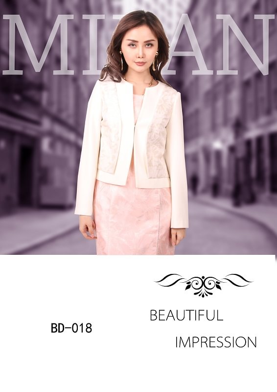 Women's Pink Dress and White Coat Business Suits |FSJ Shoes
