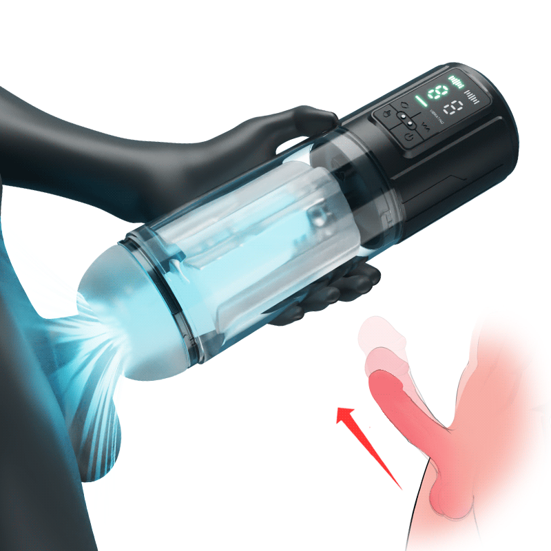 9 Vibration & Sucking Automatic Blowjob Male Stroker - Rose Toy