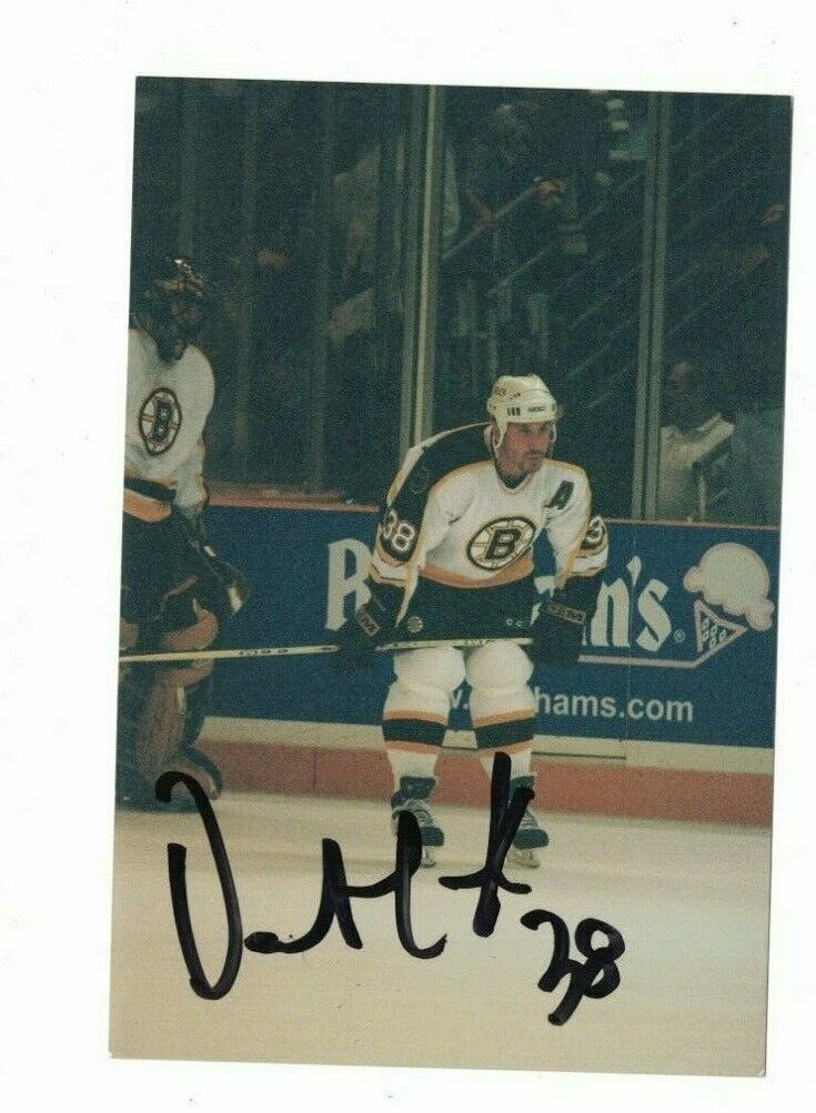 Dave Andreychuk Boston Bruins Signed 4x6 Hockey Photo Poster painting W/Our COA