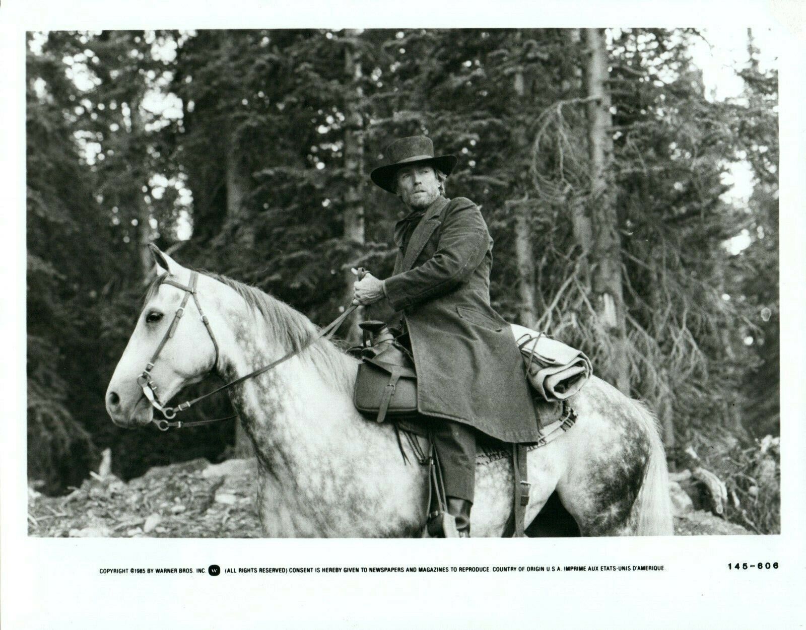 CLINT EASTWOOD Actor PALE RIDER Movie 8x10 Promo Press Photo Poster painting 1985 Warner Bros