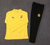 Joyfball 2024/2025 Dortmund Half-Pull Training Suit Yellow Jersey 1:1 Thai Quality Set