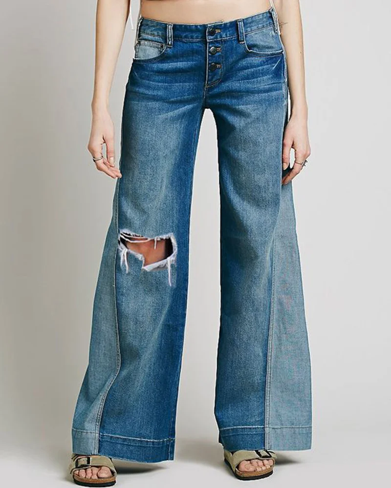 Casual Ripped Loose Women Jeans