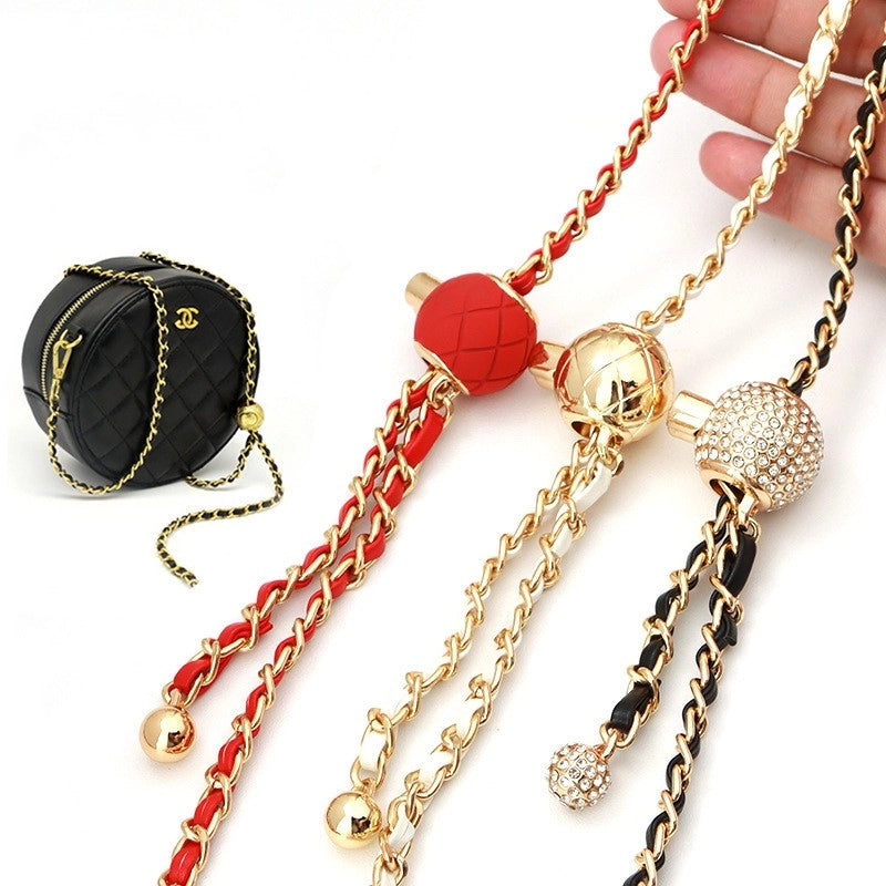 5 Pieces Alloy Solid Color Bag Chain Bag Straps