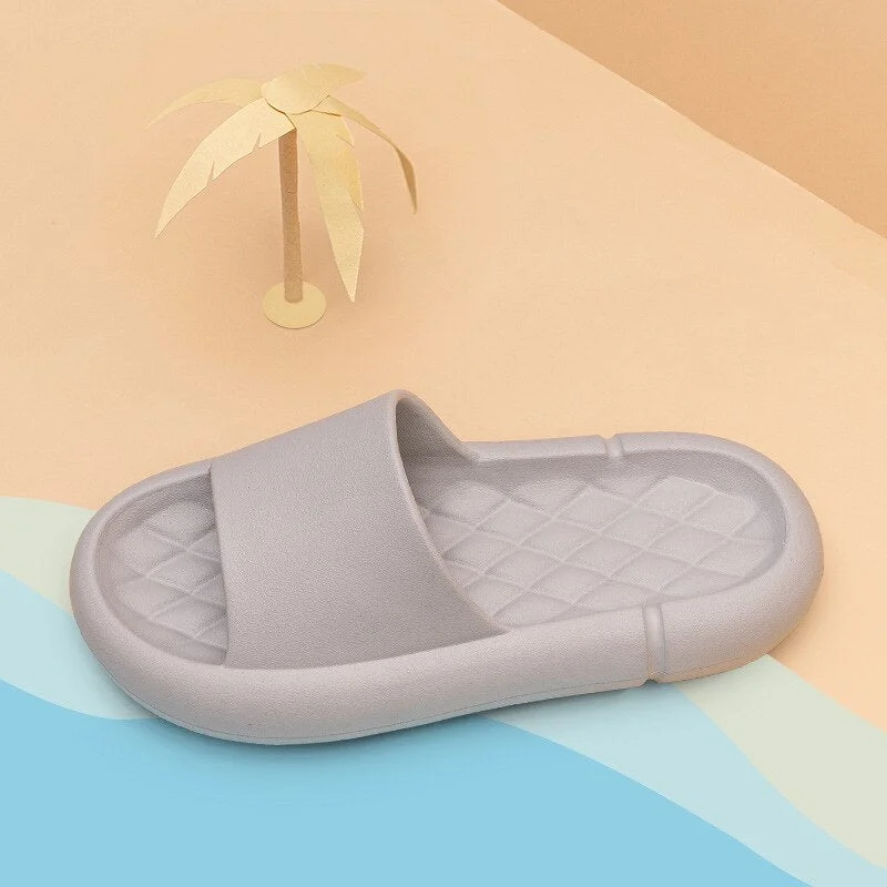 Platform Slippers Women Men Slides Indoor Women Shoes Bathroom EVA Shower Home Slipper Soft Pool Summer Beach Sandals