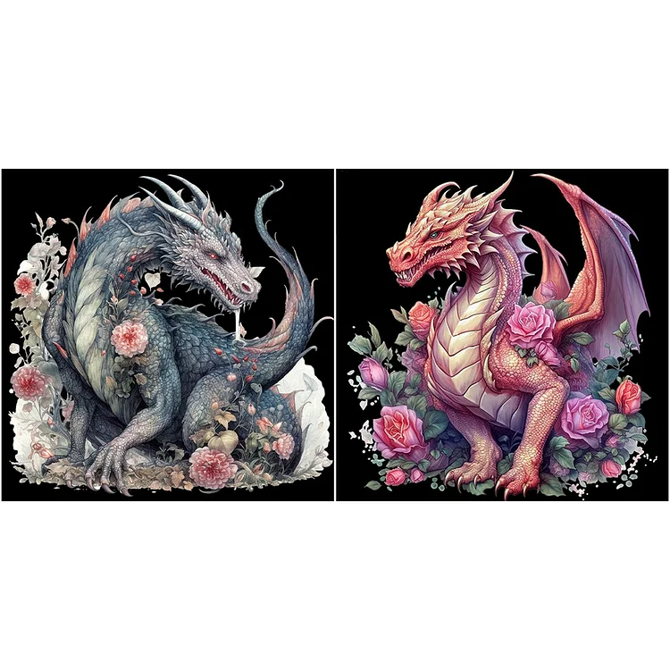 Full Round Drill Diamond Painting - Western Dragon - 40*40cm