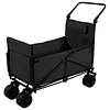 2-in-1 Wagons Carts Foldable 440lbs Capacity Folding Chair Cart with All-Terrain Wheels Beach Wagon for  Sports Garden Camping