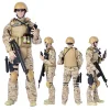 Plastic multi-accessory military model 12-inch jungle sniper with Barrett 1/6 soldier