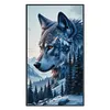 Wolf-11CT Stamped Cross Stitch 40*70cm/15.75*27.56in(Big Size) tapestrymarket