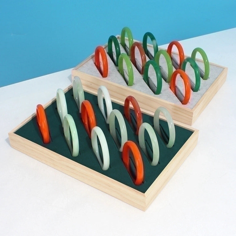 Fashion New Solid Wood Bracelet Jewelry Display Box