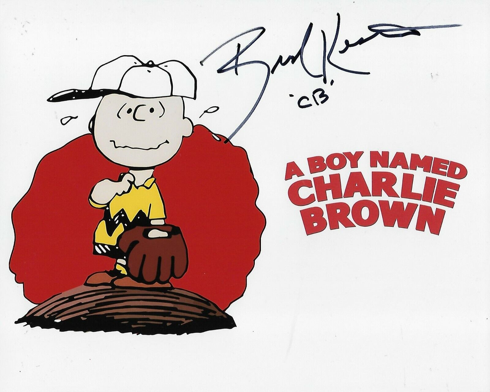 Brad Kesten Charlie Brown Peanuts Original Autographed 8X10 Photo Poster painting #18