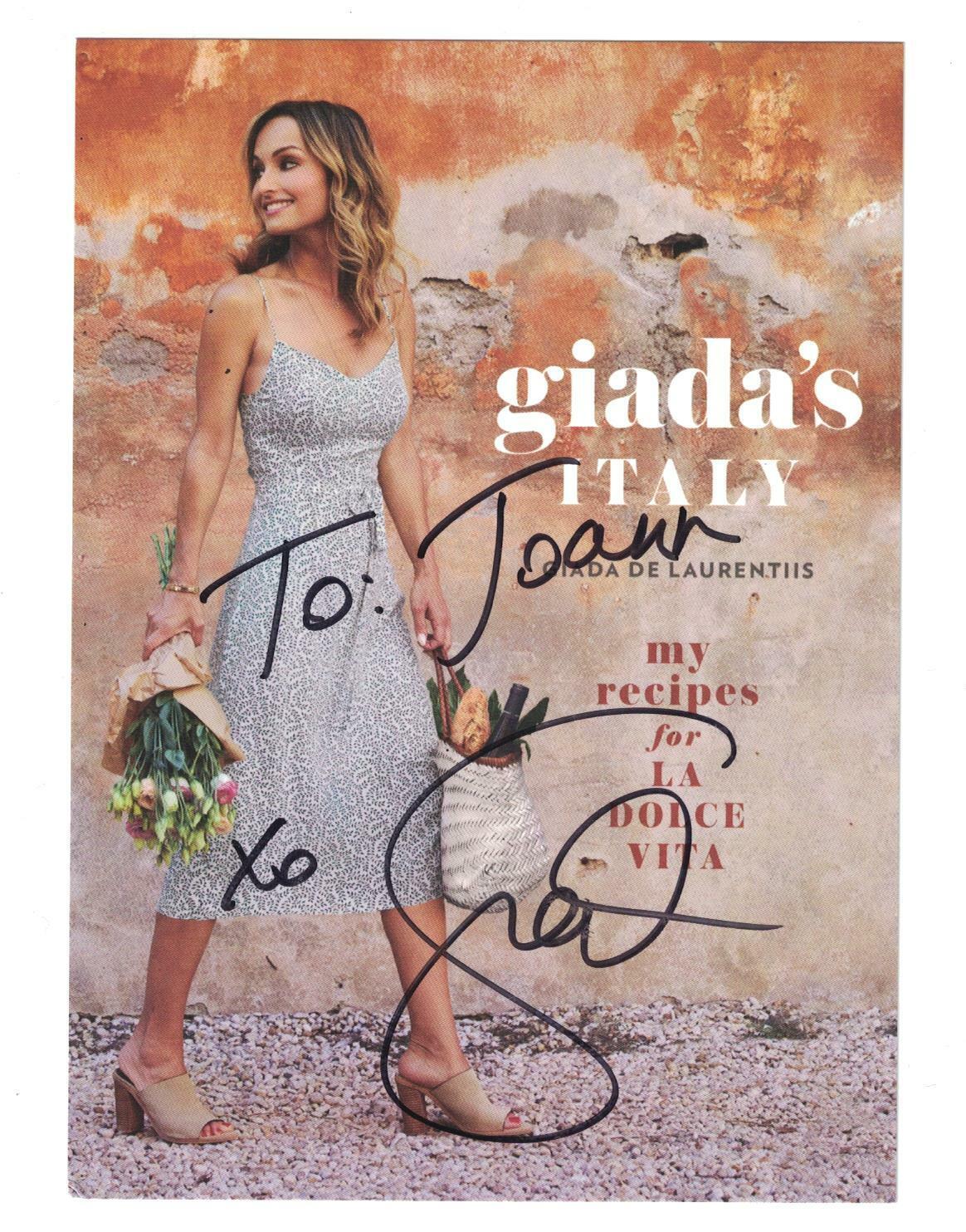 Giada De Laurentiis Signed Autographed 5x7 Photo Poster painting TV Celebrity Chef Rare