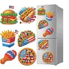 6Pcs Acryl Unabh&auml;ngigkeitstag Essen - 5d DIY Handwerk Aufkleber Magnet