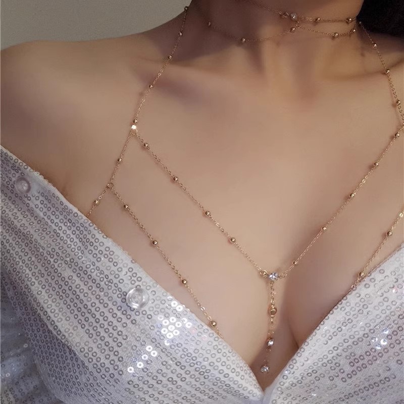 Lovingerie - Sexy Chest Necklace Bikini Chain Clavicle Chain