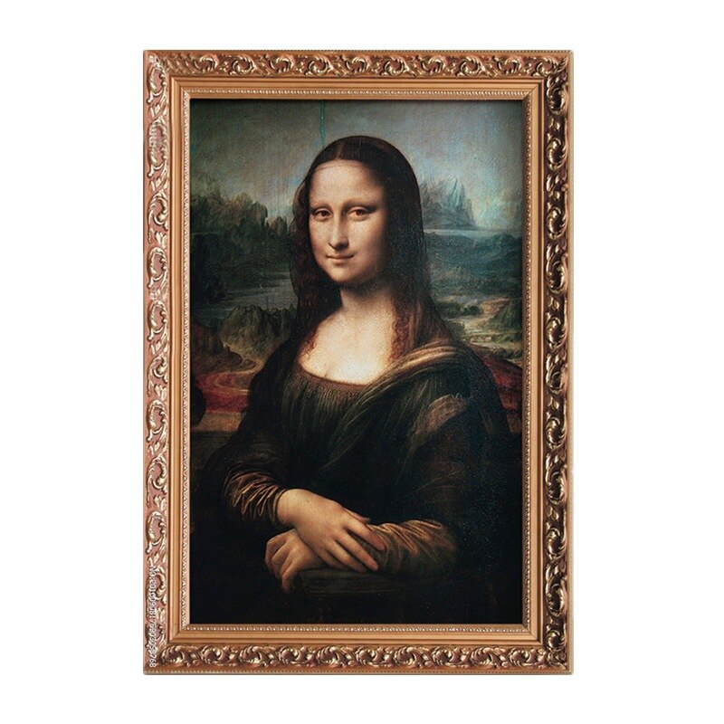 100% Hand Painted Mona Lisa Smile Reproduction Oil Painting On Canvas Wall Classical Art Picture For Living Room Hotel Decor