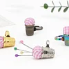 Adjustable Finger Ring Pincushion Sewing Needle Cushion for Needlework DIY Craft