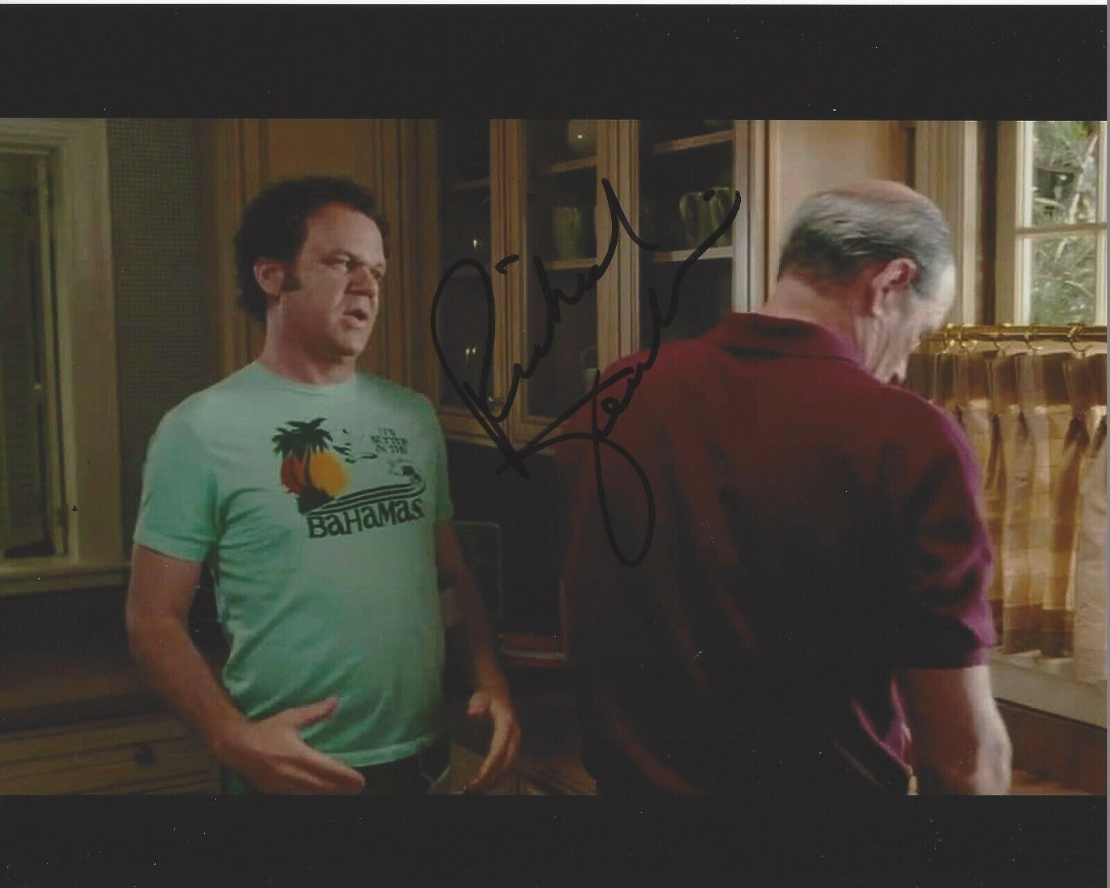 ACTOR RICHARD JENKINS SIGNED 'STEP BROTHERS' 8x10 MOVIE Photo Poster painting w/COA DOBACK