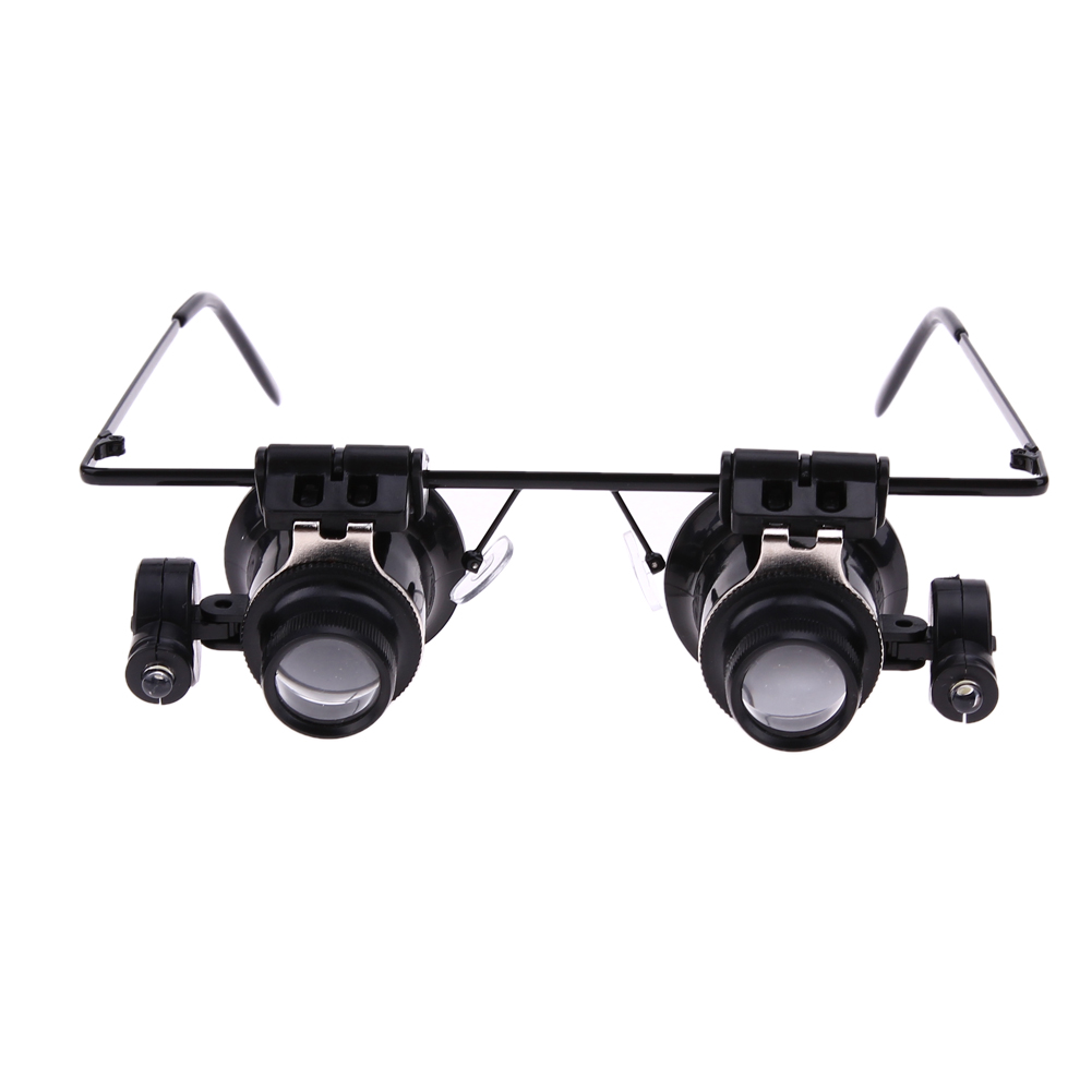 

Glasses Type with LED Magnifying Glass 20X Magnifier Repair Microscope, 501 Original