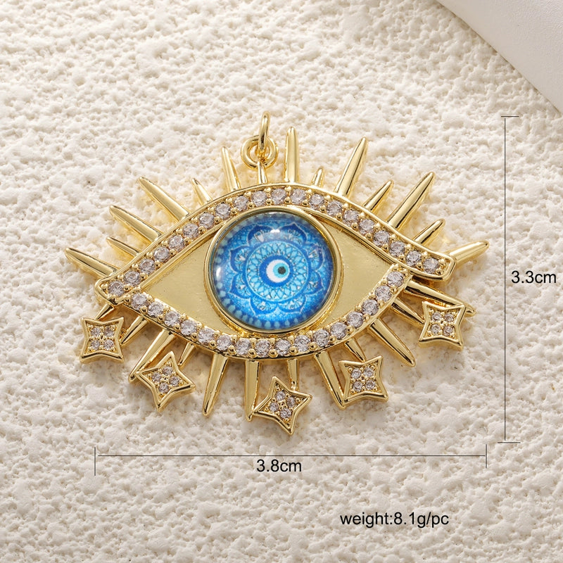 1 Piece Copper Devil’s Eye Jewelry Accessories Pendant