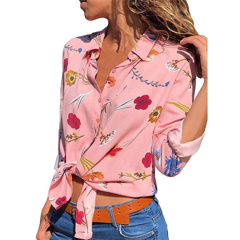 Woman Blouse Is Thin And Elegant Chiffon Shirt