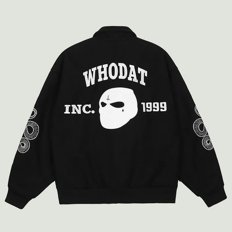 Hip Hop Hot Sale Baseball Jacket Mens Streetwear Vintage Letter Snake Embroidery Coats 2022 Harajuku Casual Varsity Unisex Jackets