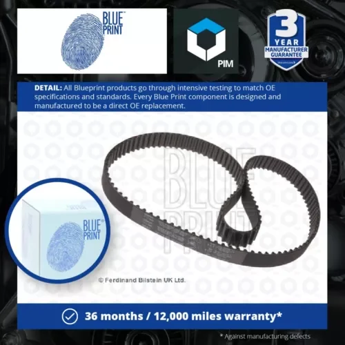 Timing Belt fits VAUXHALL ASTRA G, H, J 1.7D 2000 on Blue Print 055597241 New Parts