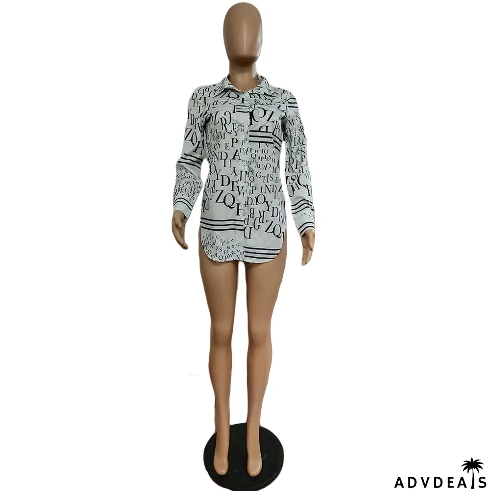 Fashion Print Women's Blouse