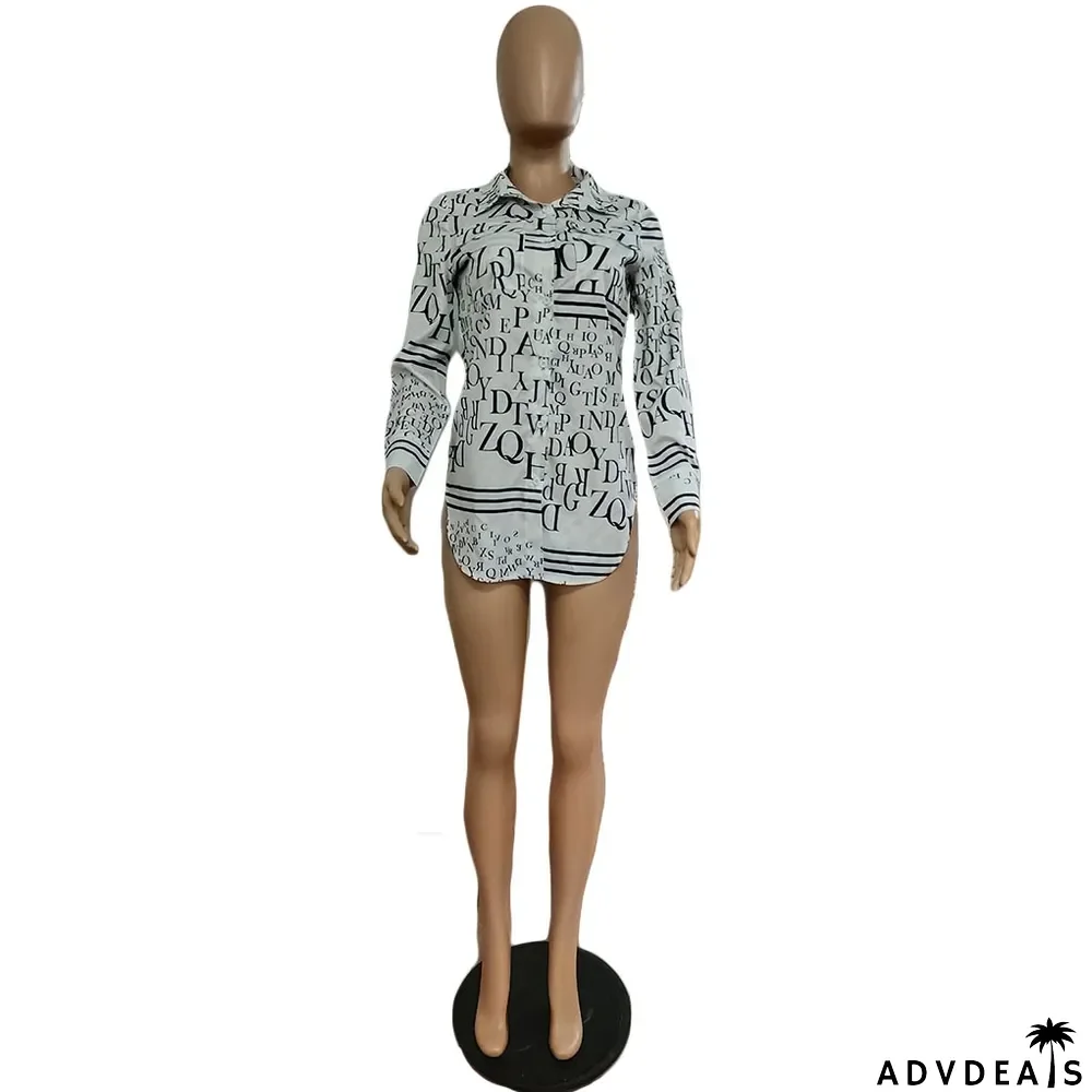 Fashion Print Women's Blouse