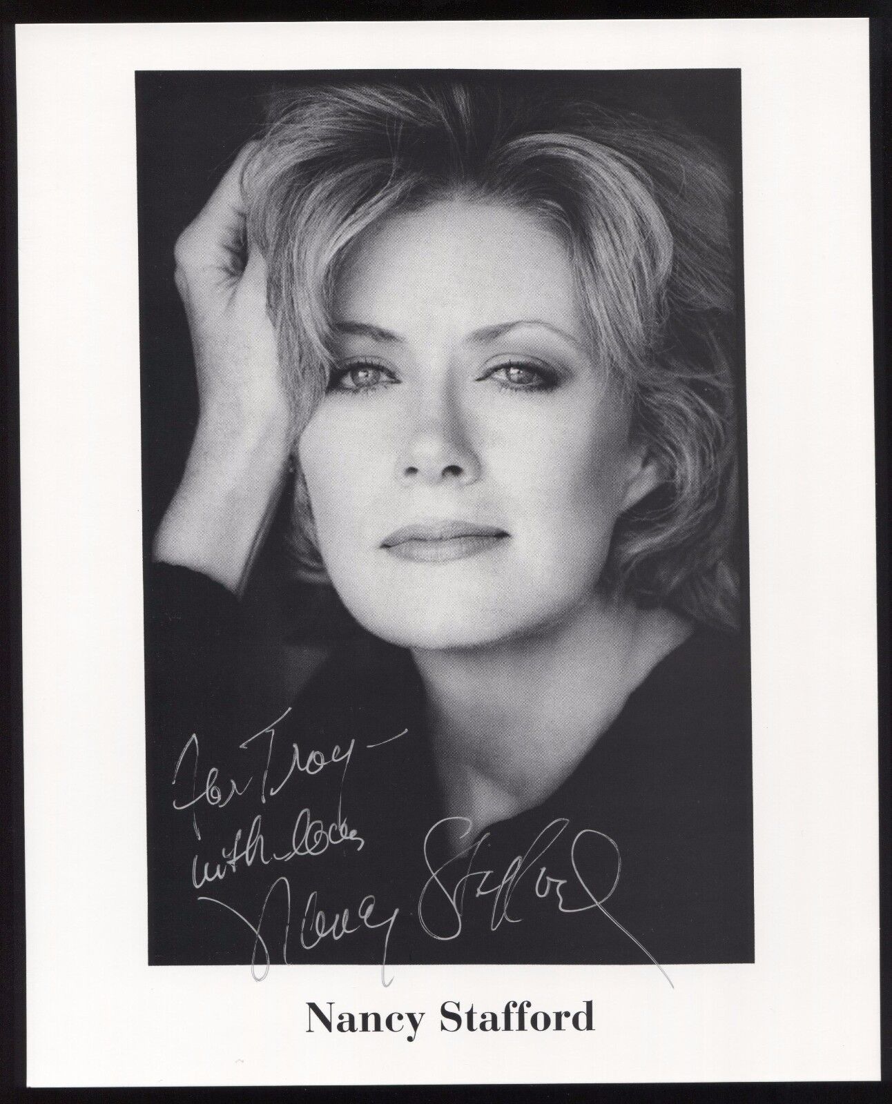 Nancy Stafford Signed 8x10 Photo Poster painting Autographed Photo Poster paintinggraph Vintage Signature