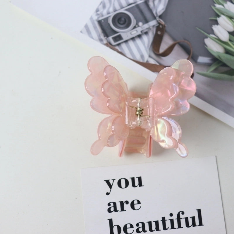 Women’s Minimalist Butterfly Acetic Acid Sheets Handmade Hair Claws