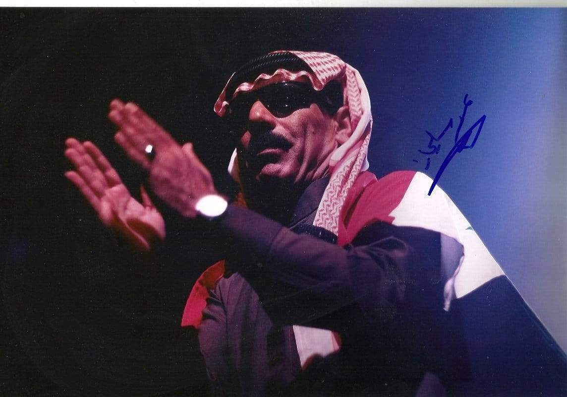 Omar Souleyman DABKE autograph, In-person signed Photo Poster painting