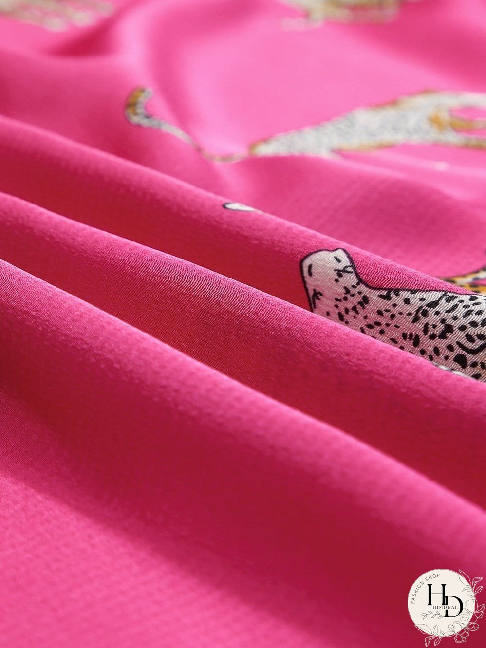 Tempting Printed Lapel Single-Breasted Long-Sleeved Blouse