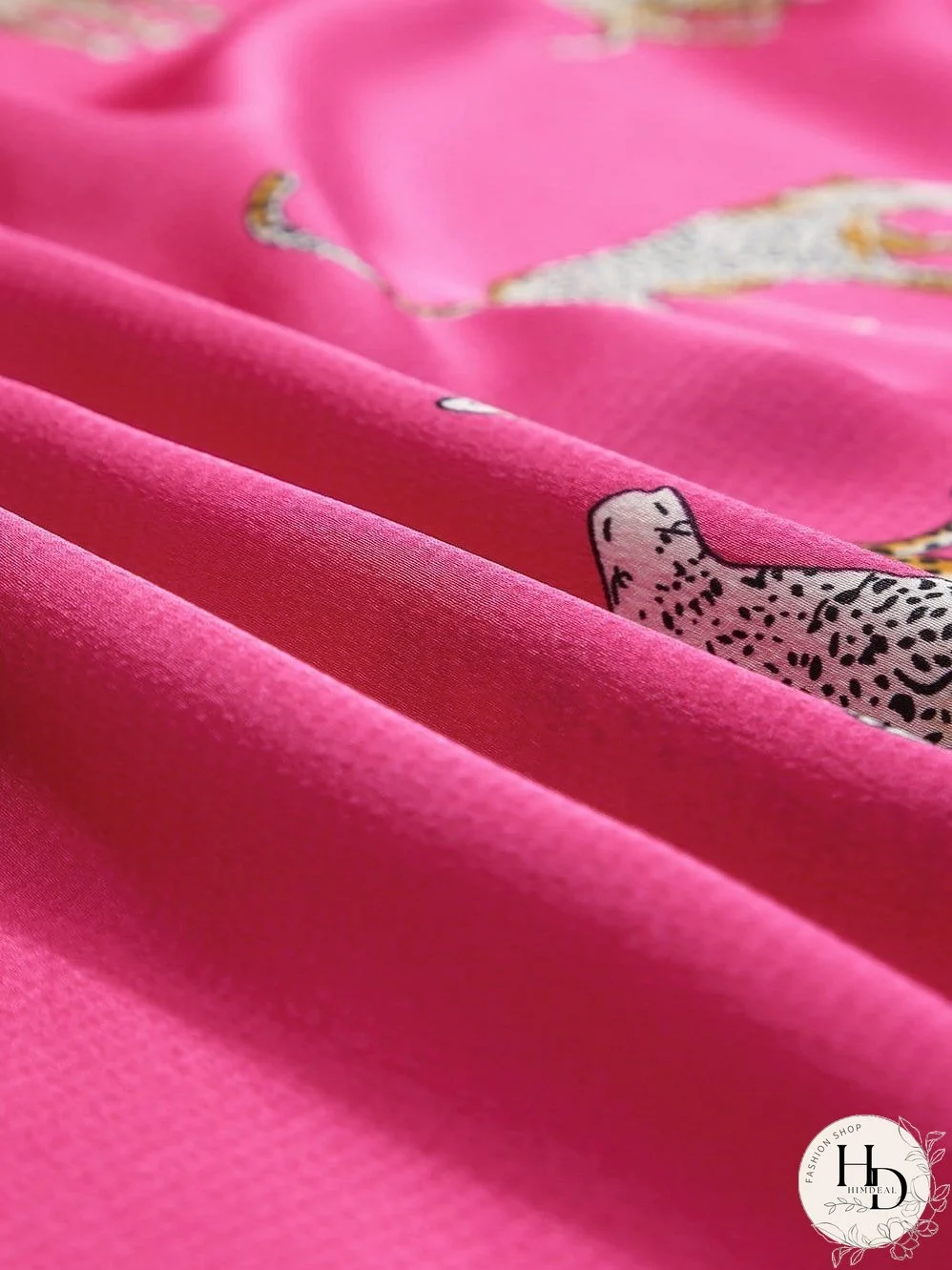 Tempting Printed Lapel Single-Breasted Long-Sleeved Blouse