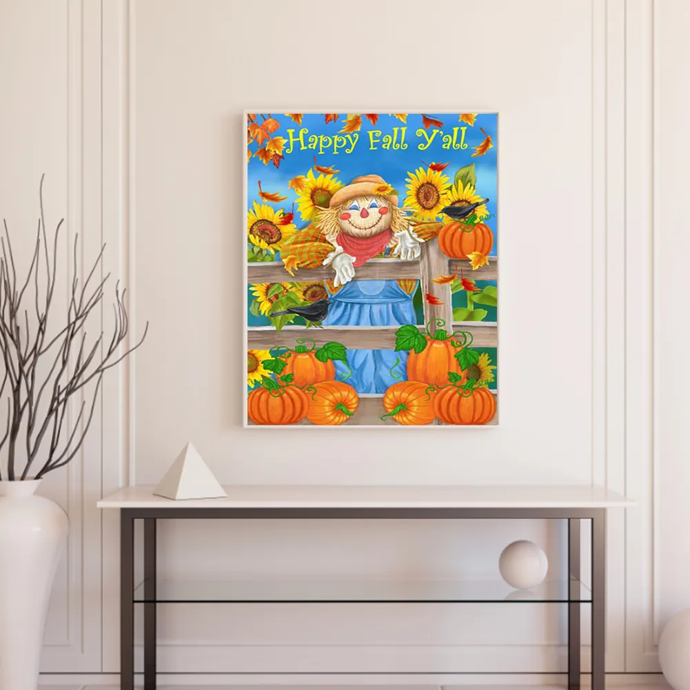 DIY Paint By Number 40*50cm - Scarecrow In The Sunflowers