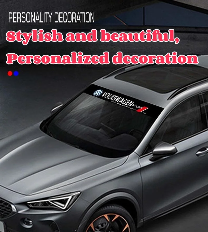 Car front windshield personalized fashion sports decorative stickers