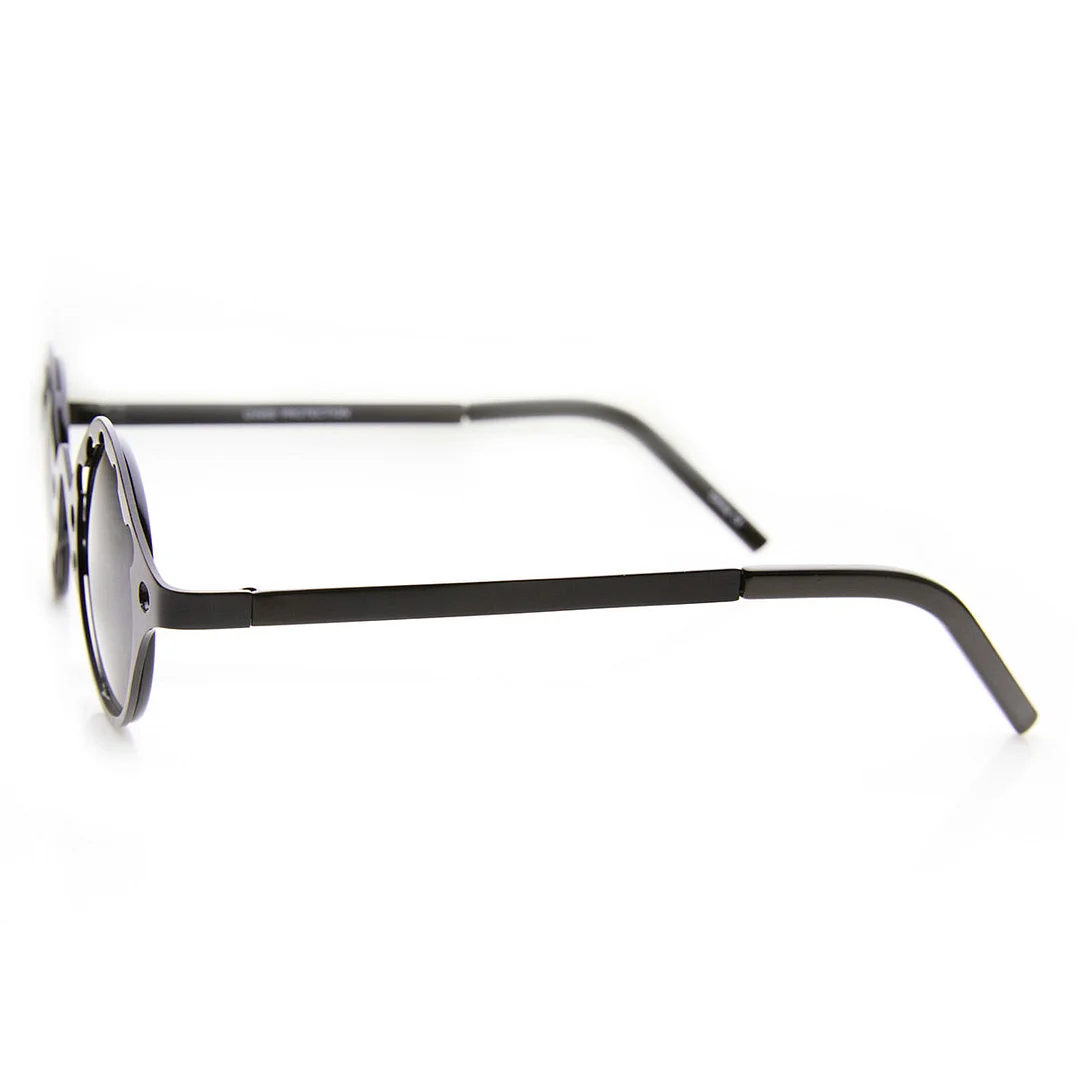 Full Metal Unique Retro Steampunk Fashion Round glasses