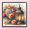 Flower Lantern - 11CT Counted Cross Stitch - 40*40cm - Flower