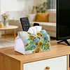 Diamond Painting PU Leather Sunflowers and Dragonfy Tissue Box Holder Desktop Organizer Art Home Office Decor Craft Gift for Women