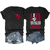 Live Love New England Football Tee