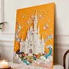 DIY Pearl Painting Castle for Home Decor with Frame(30x40cm)