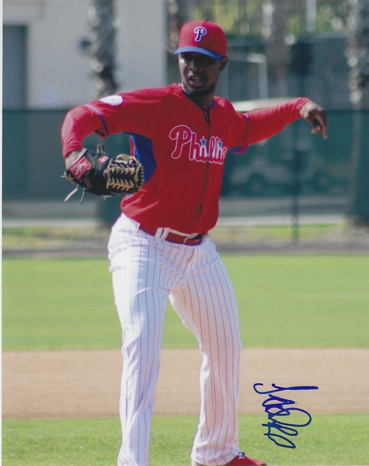 Signed 8x10 JOELY RODRIGUEZ Philadelphia Phillies Autographed Photo Poster painting - COA