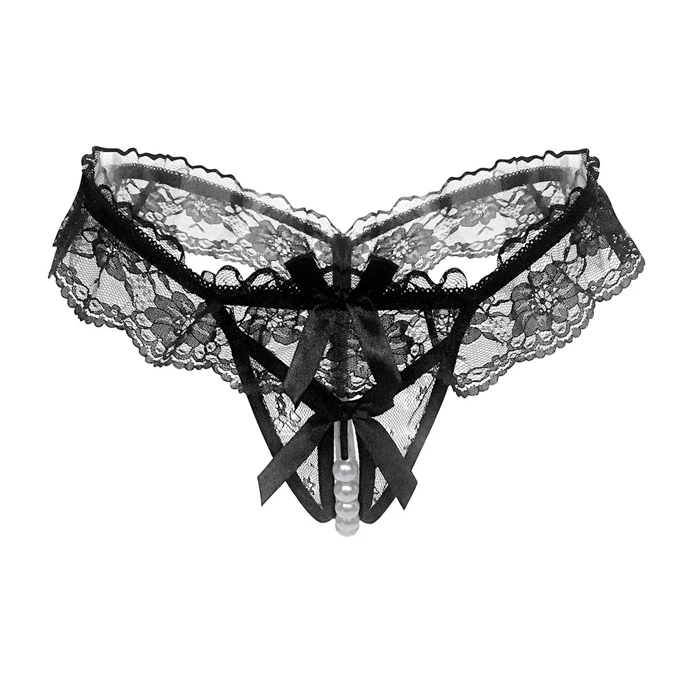 Women G-string Lace Pearl Sexy Thong