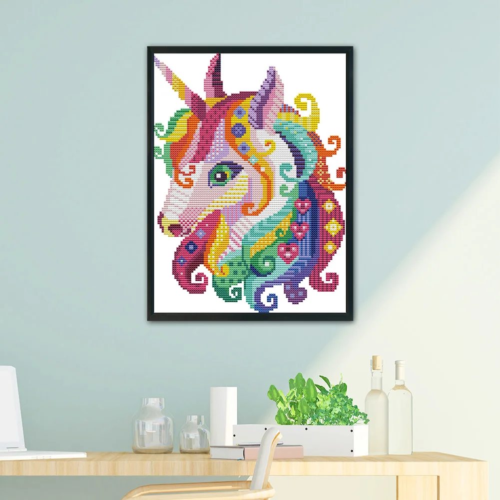 14ct Stamped Cross Stitch - Unicorn(30*22cm)