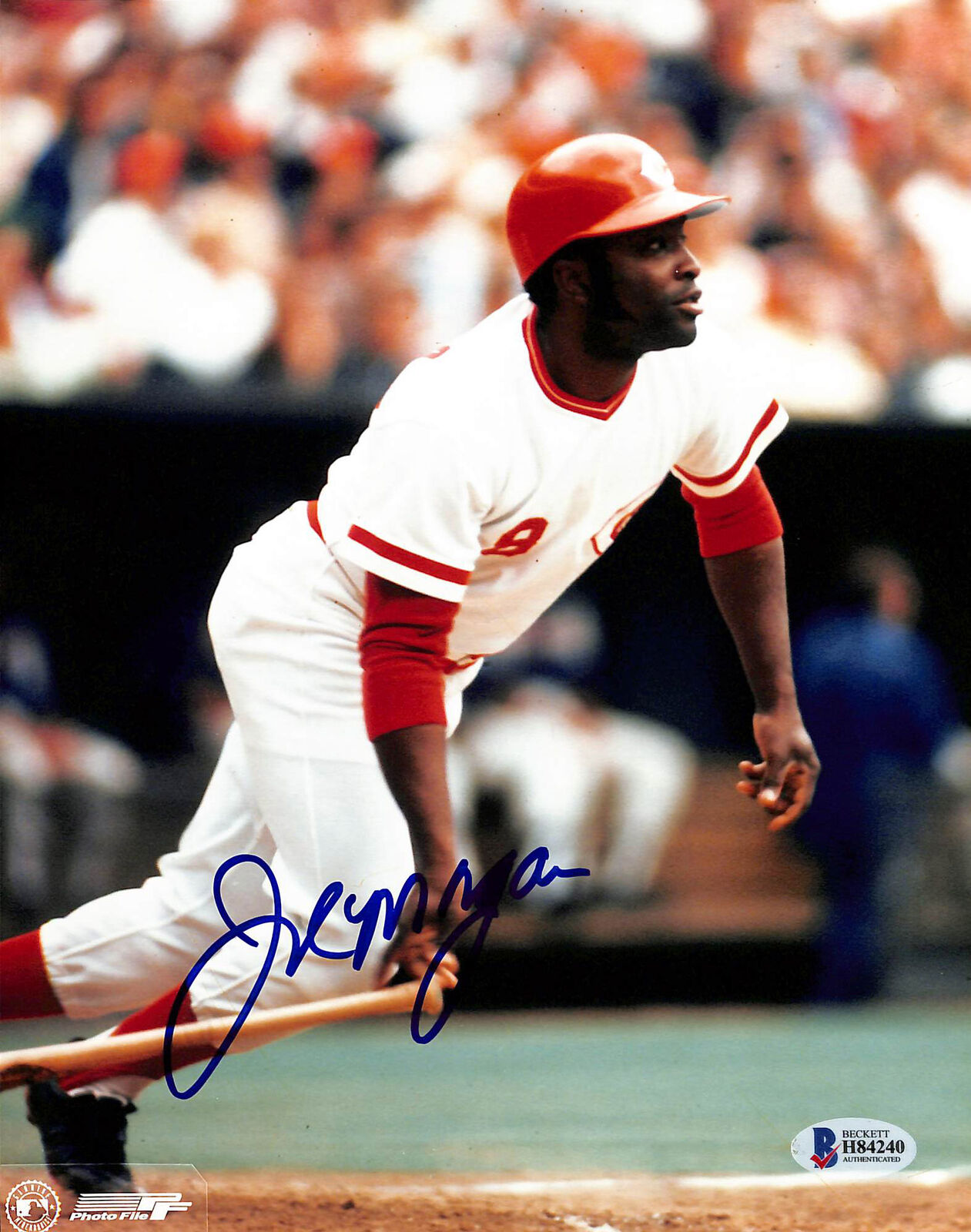 Reds Joe Morgan Authentic Signed 8x10 Photo Poster painting Autographed BAS