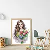 Flower Girl-14CT Stamped Cross Stitch 33*44cm/12.99*17.32in tapestrymarket