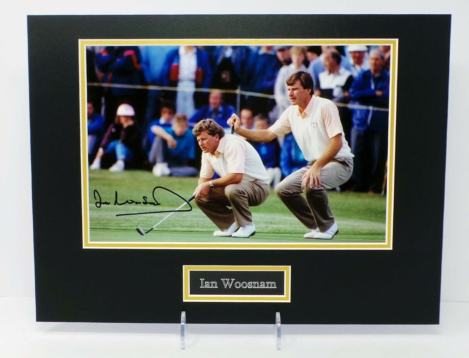 Ian WOOSNAM Ryder Cup Golf Winner Mounted Signed Photo Poster painting Display 2 AFTAL RD COA