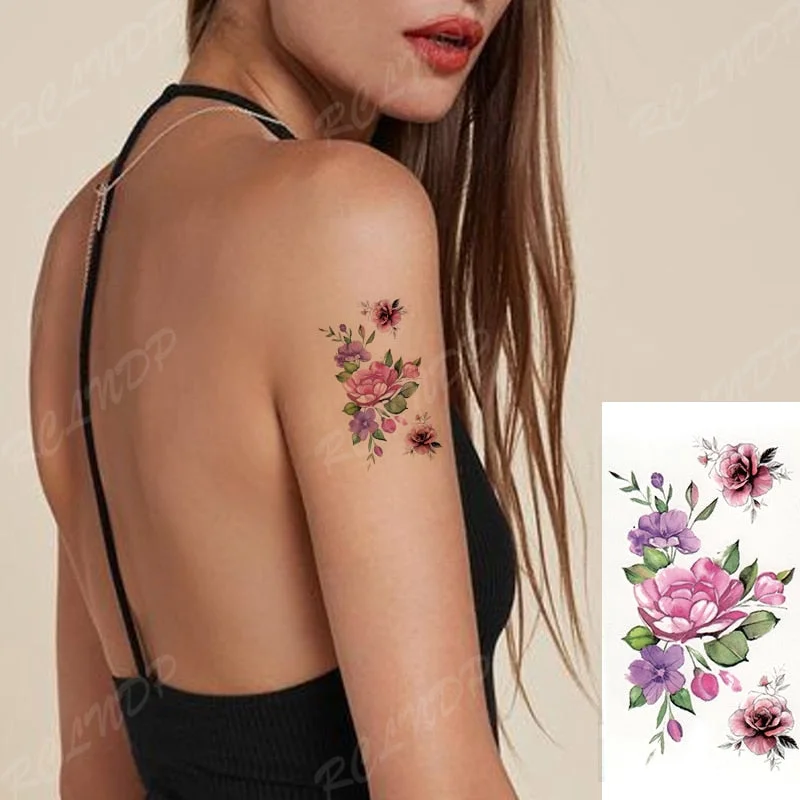 Waterproof Temporary Tattoo Sticker Beautiful Butterfly Small Body Art Fake Tatto Flash Tatoo Wrist Foot Hand for Men Women 706