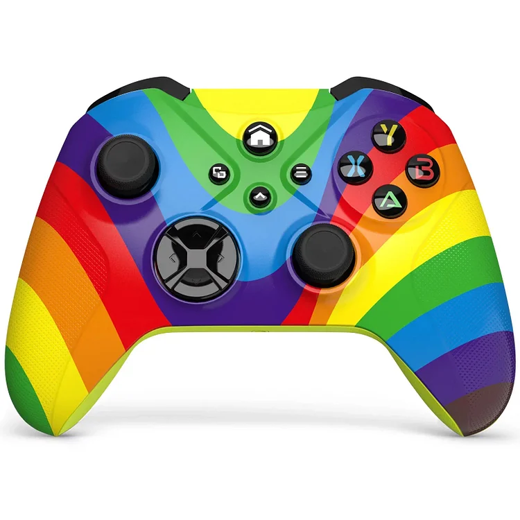 Bonadget Xbox Wireless Controller, Rainbow Edition Customized Compatible with Xbox One S/X, Xbox Series X/S & Windows 10 Built-in Dual Vibration/ WIFI/Matte Ergonomics