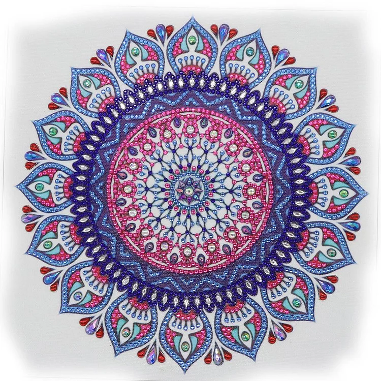 Diamond Painting - Mandala with Flowers 