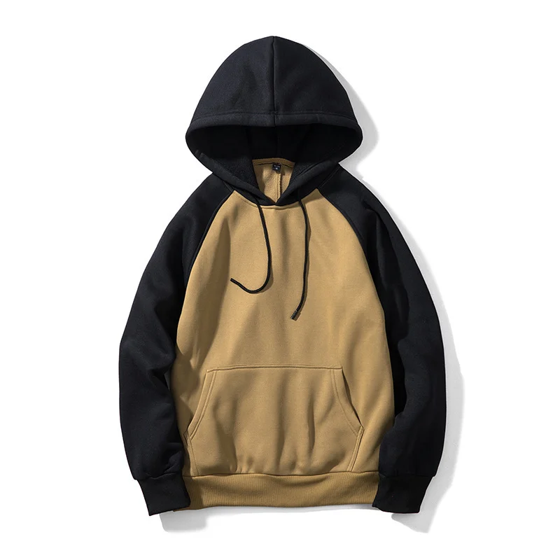 Contrast Color Men's Pullover Hoodies Sweatshirts-VESSFUL