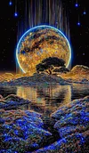 Luxury AB Velvet Diamond Painting Kit - Starry Sky Moon